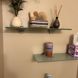 Glass Shelving Unit