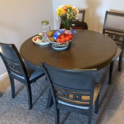 Dark Grey 4 seater round table