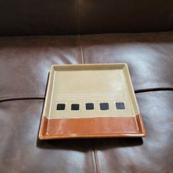 Signed Brazilian Studio Ceramic Plate — Rosa Maria Piatti