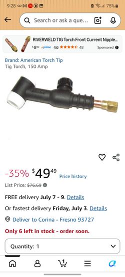 Brand new Tig Welding Torch Head 150A WP - 17FV