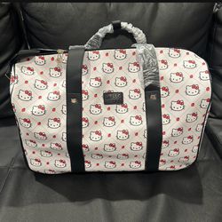 Hello Kitty All-Over Print Rolling Duffle Bag