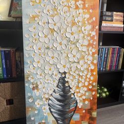 3D Floral Vase Painting