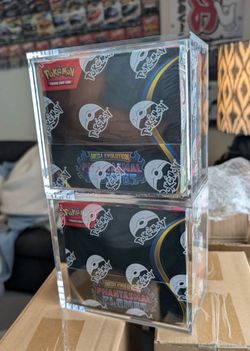 Pokémon  ETB & BOOSTER BOX  Acrylic Cases With Magnetic Lid