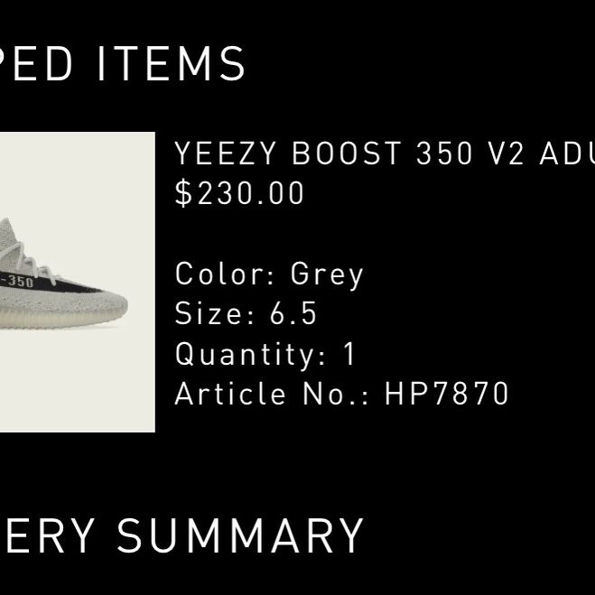 Yeezy Boost 350 V2 Adult in Grey Size 6.5 