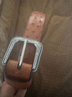 Men’s ostrich belt