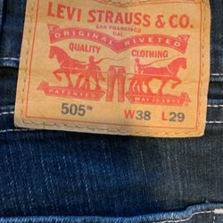Mens 505 Levi Jeans