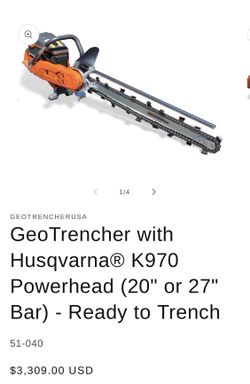 Geo Trencher With Husqvarna K970 Pwerhead