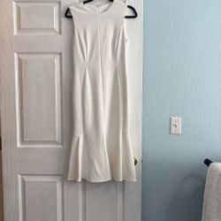 Sleeveless White Dress