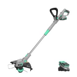 Litheli 20V 12" Cordless String Trimmer, Battery Powered Grass Trimmer & Wheeled Edger with 2.0Ah Battery and Charger