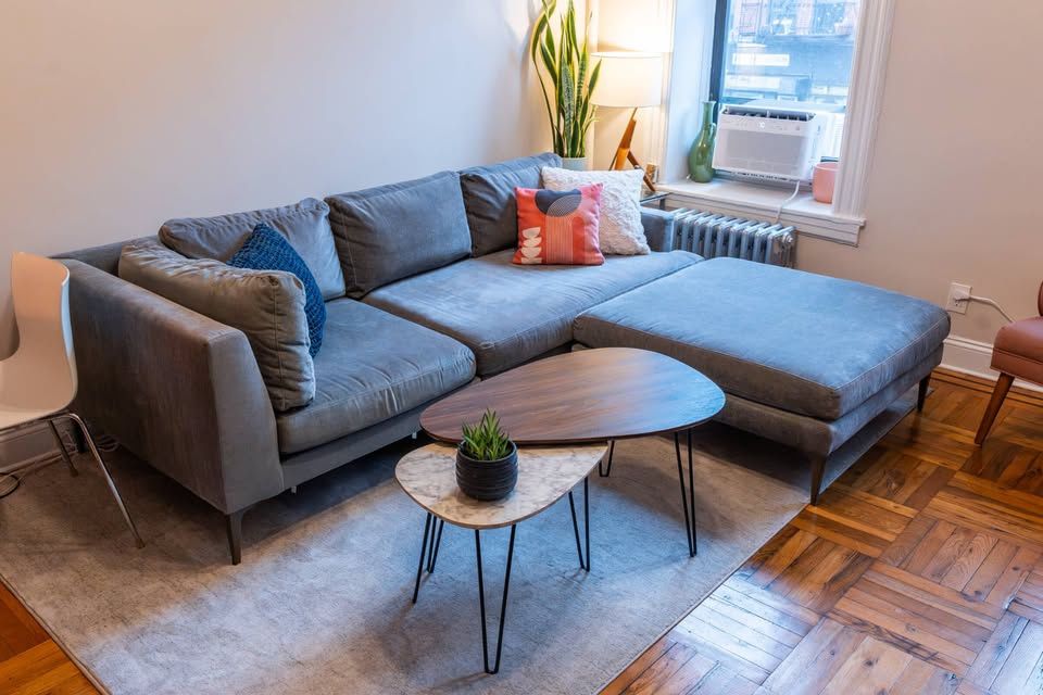 West Elm Premium Sectional Sofa & Ottoman