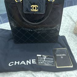Chanel Patent Leather Tote Bag 