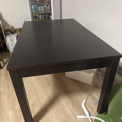 Ikea dining table with 4 chairs