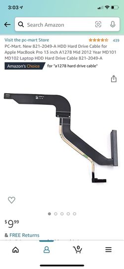 Hard Drive Cable For Apple MacBook Pro