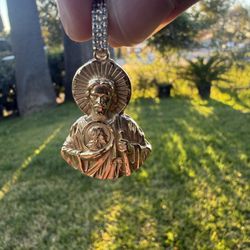 14k San Judas Pendant 