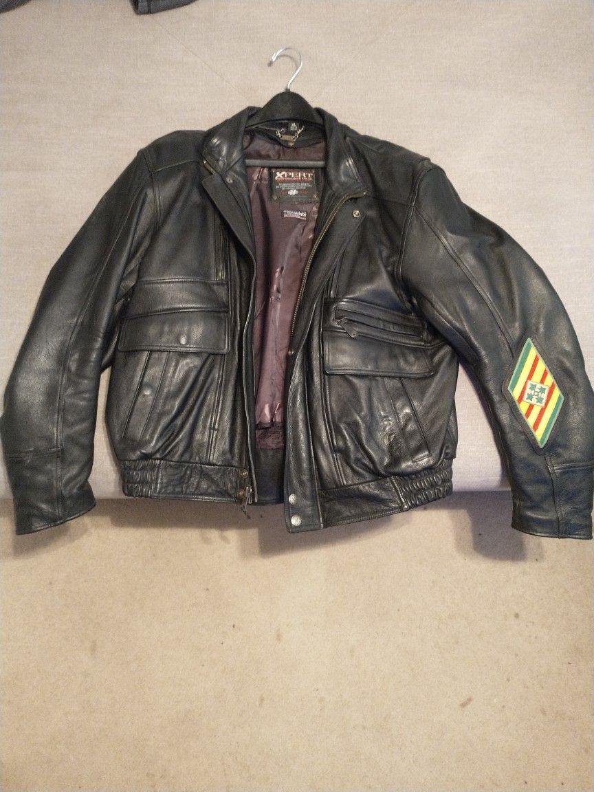 Xpert Performance Gear Heavy Leather Riding Jacket