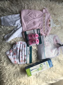 Baby girl newborn gift bundle