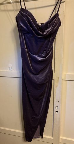 DARK PURPLE SPARKLY DRESS