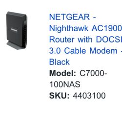 nighthawk Modem + Router AC1900