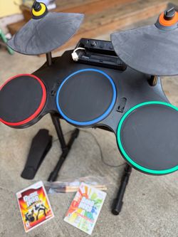 Wii Rock Band Drums +games