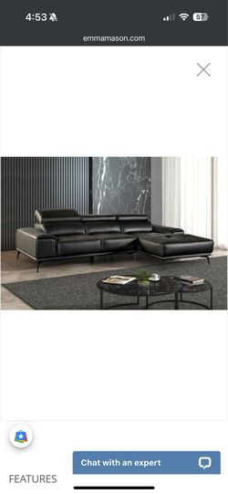 Modern Real Leather Couch