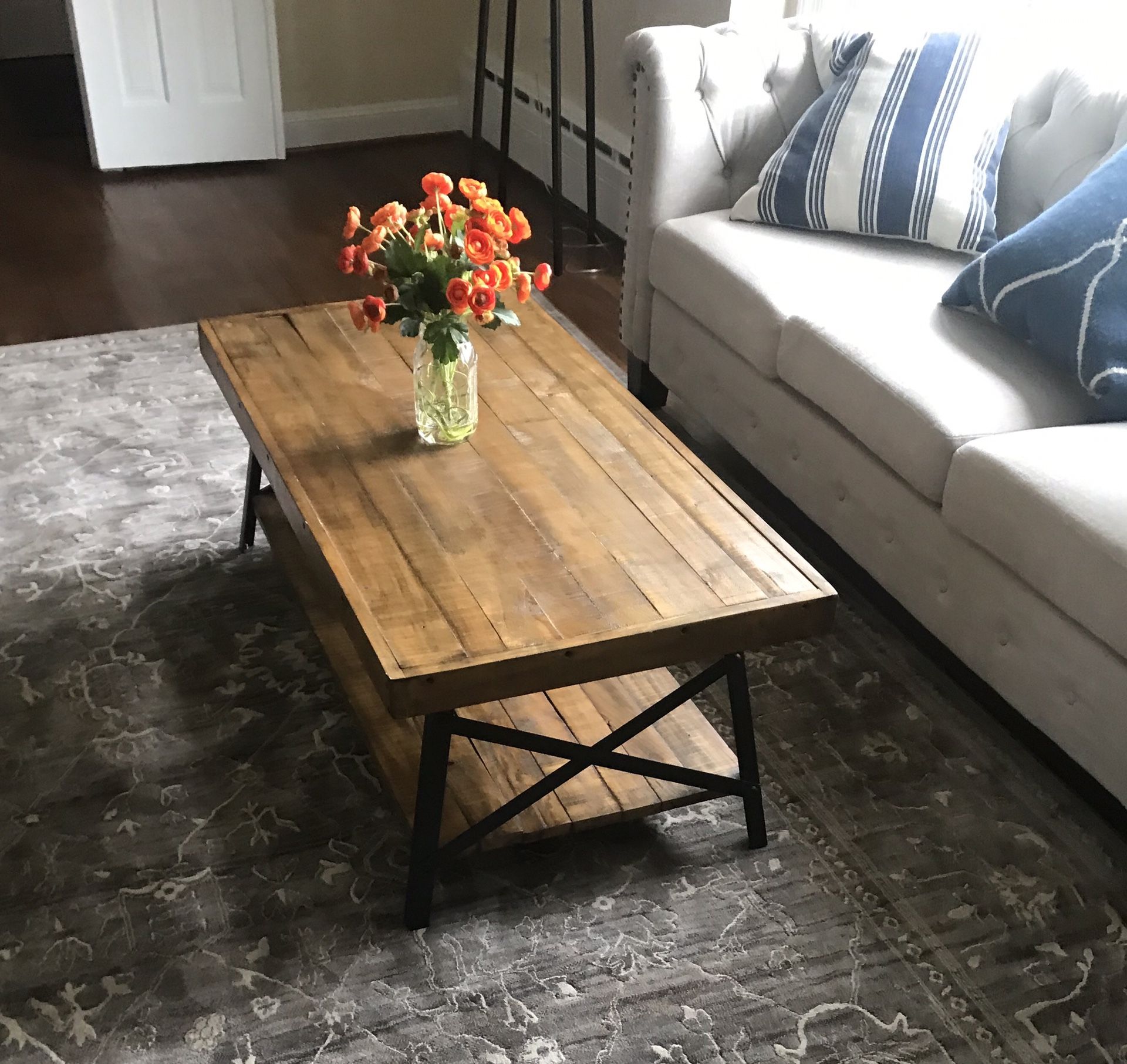 Rustic Coffee table and end table set farmhouse style