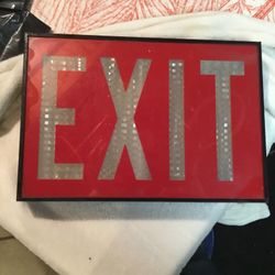 EVER GLOW  SELF LIGHTING EXIT SIGN