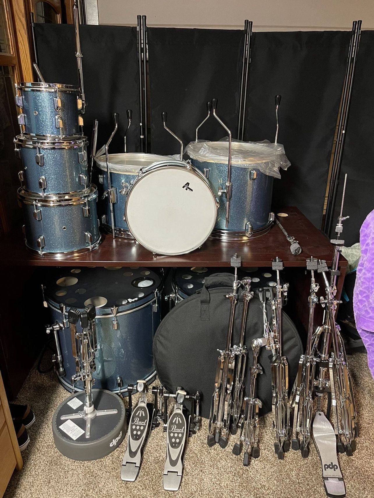 8-Piece PDP Encore - Azure Blue - Drumset