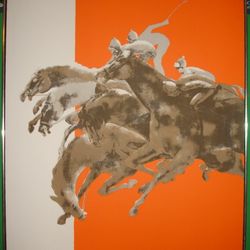 Original Framed Dietrich Mid-century Serigraph