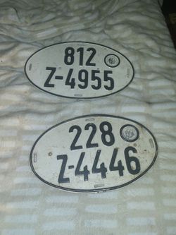 German license plate vintage