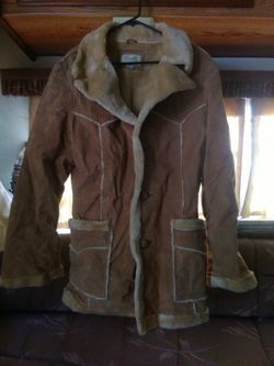 Men's Suede Sherpa Coat