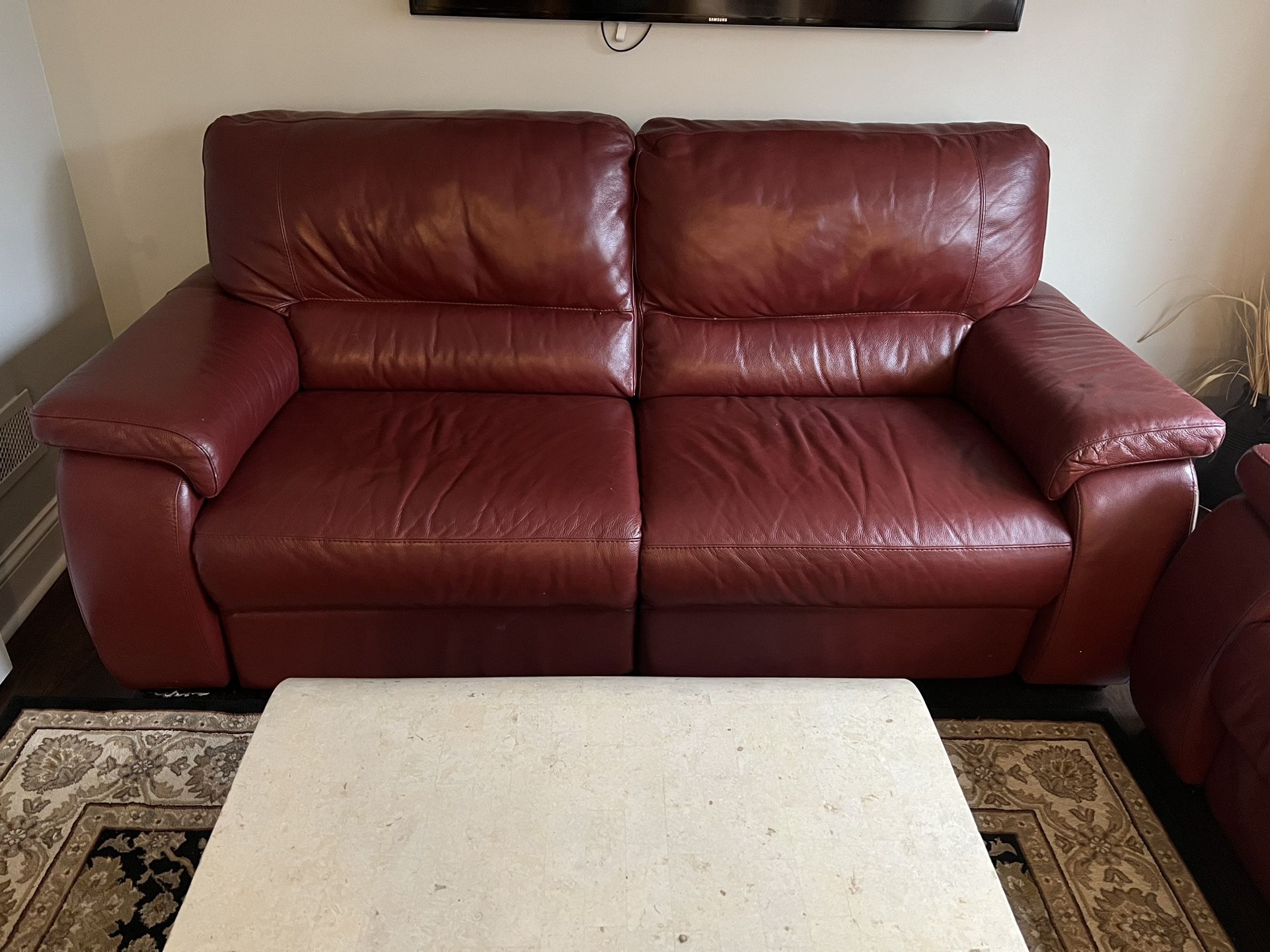 LEATHER COUCH- Recliner Lazy Boy