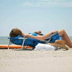 NEW! BEACH CHAIR ALUMINIUM 5 POSITIONS 