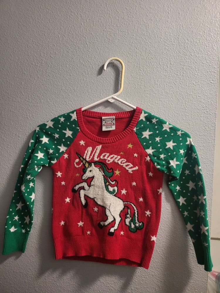 Girl's Christmas Sweater Size 4-5