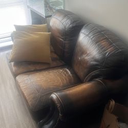 3pc Couch Leather Couch Set