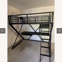 Full Loft Bed With Desk 