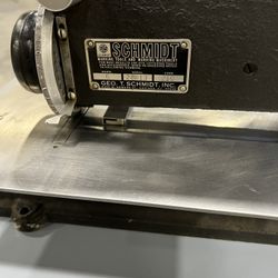 Geo T. Schmidt Marking Machinery Manual Nameplate model 6