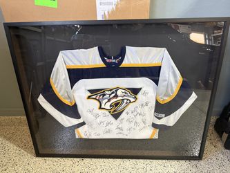 Nashville Predators Team-Signed CCM Jersey – Professionally Framed – 20+ Autographs