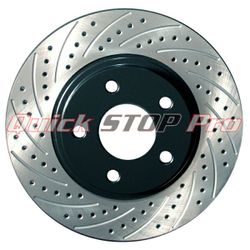 Cross drill rotors performance