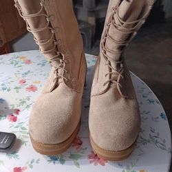 Army boots.
