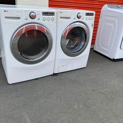 Washer & Dryer LG Set Large Capacity
