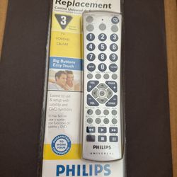 Philips Universal Replacement Remote Multiple Devices TV VCR DVD PM335 NEW NIB