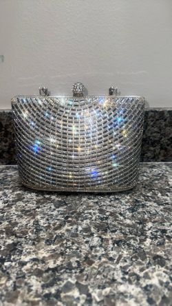 Silver Crystal purse 