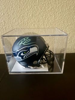 Signed Seattle Seahawks Mini Football Helmet