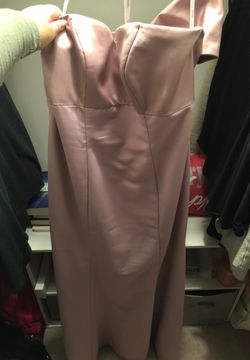 Strapless dress (rose gold)