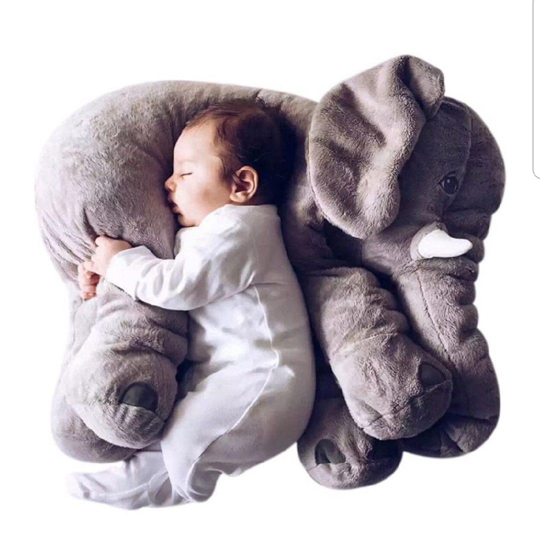 Giant stuffed elephant plush pillow 25 inch brand new in bag gift idea kids decor playtime toy