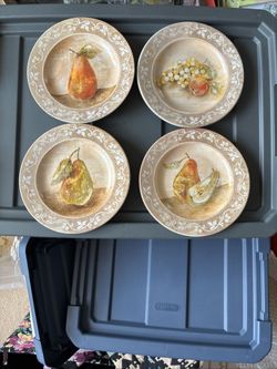 Luncheon/Decorative Ceramic Plates By Cypress 