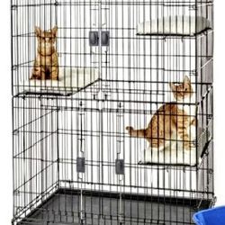 Frisco collapsible wire cage playpen.