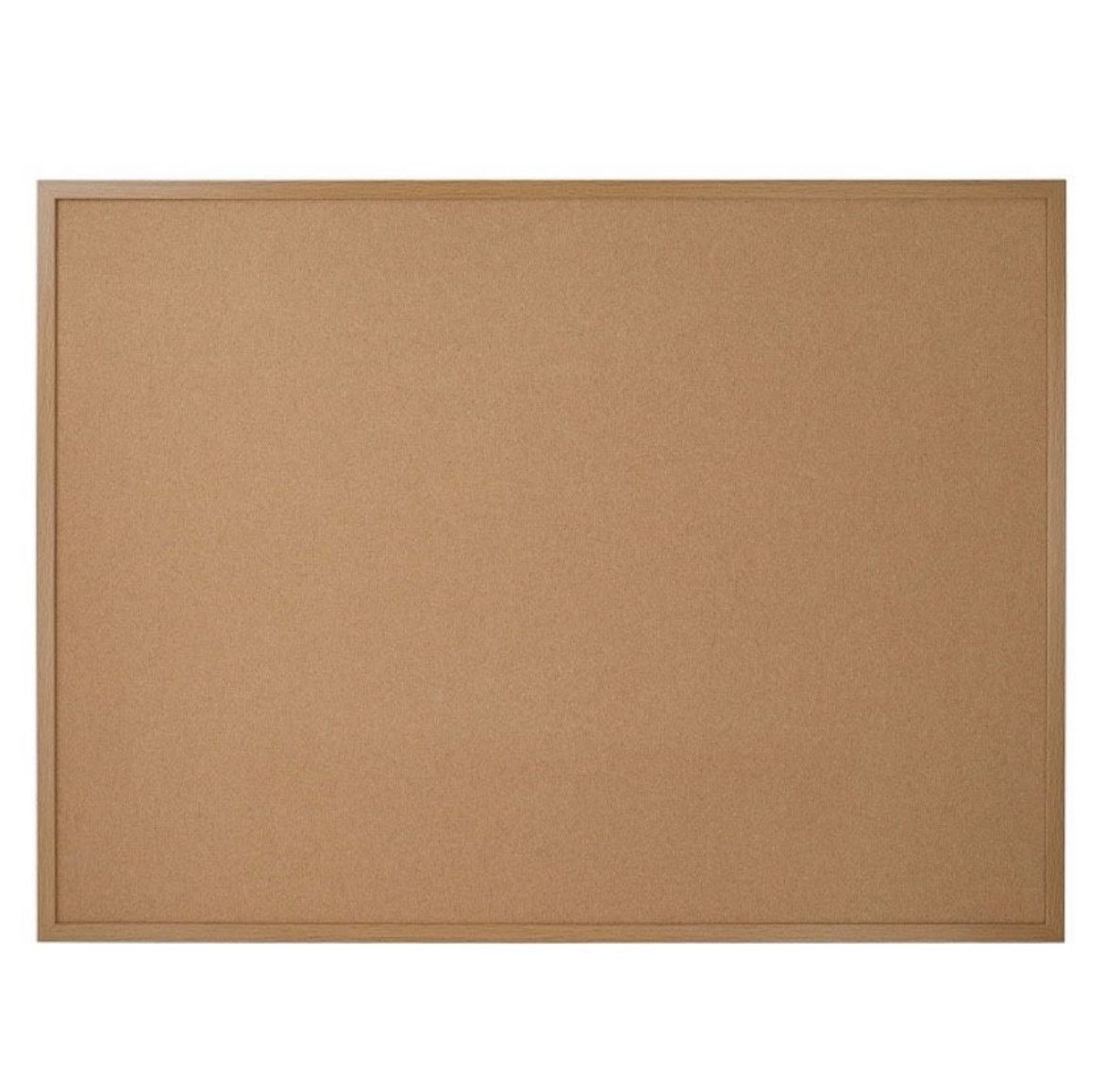 Office Depot Brand Cork Bulletin Board, 36"x 48", Wood Frame With Light Oak Finish