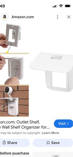 Wali Wall Oulet shelf white includes 2