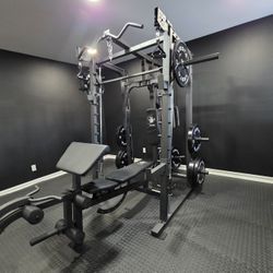 Smith Machine 2001 | Multi-Use Adj Bench | Gym Equipment | Fitness | Squat Rack | Excercise |🔴WEIGHTS AND BARBELL SOLD SEPARATELY 🔴 FREE DELIVERY 🚚